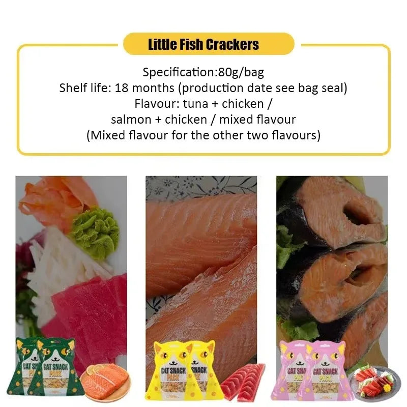 Salmon Chicken Tuna Cat Biscuits